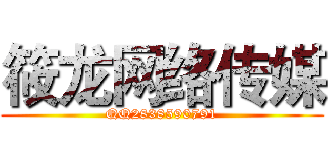 筱龙网络传媒 (QQ2838590791)