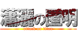 瀟灑の匿明 (attack on titan)