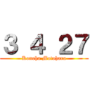 ３ ４ ２７ (Konoha Motohara)