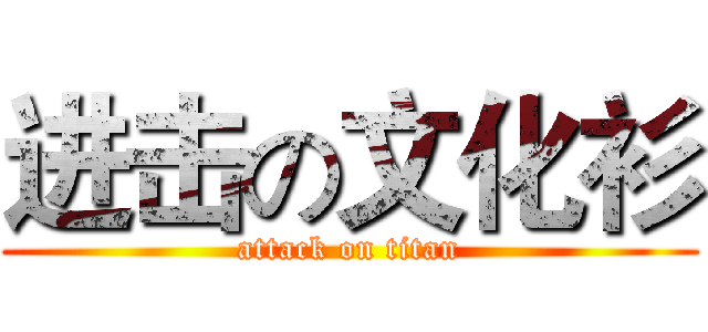 进击の文化衫 (attack on titan)