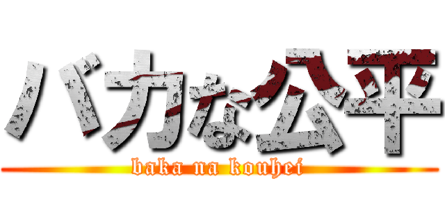 バカな公平 (baka na kouhei)