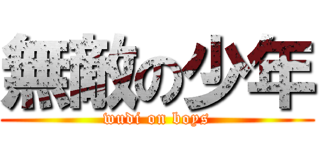 無敵の少年 (wudi on boys)