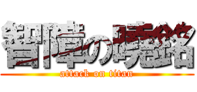 智障の曉銘 (attack on titan)