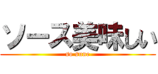 ソース美味しい (so sune)