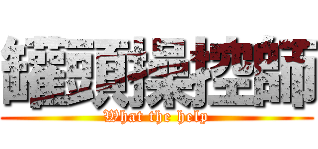 罐頭操控師 (What the help)