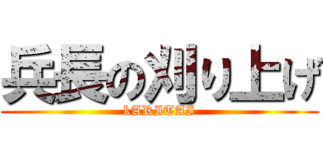 兵長の刈り上げ (kARITAI)