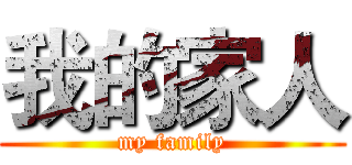 我的家人 (my family)