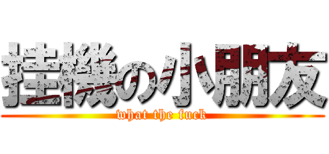 挂機の小朋友 (what the fuck)