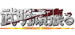 武明頑張る (attack on titan)