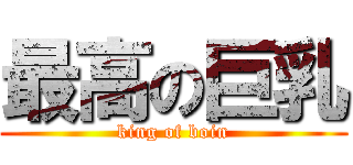 最高の巨乳 (king of boin)