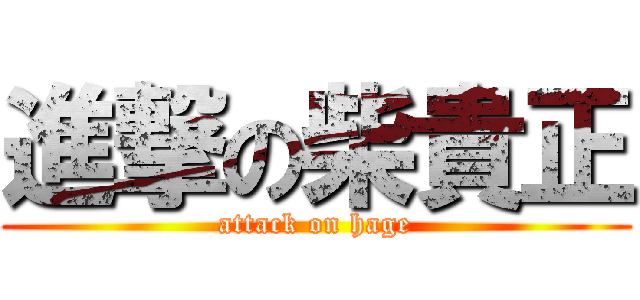 進撃の柴貴正 (attack on hage)