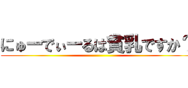 にゅーでぃーるは貧乳ですか？ ()