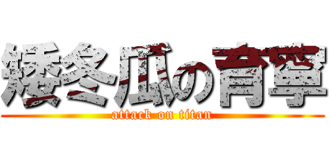 矮冬瓜の育寧 (attack on titan)