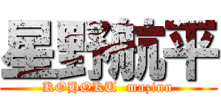 星野航平 (KOHOKU  mazinn)