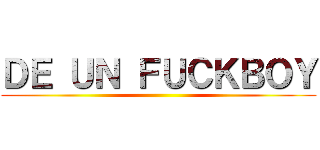 ＤＥ ＵＮ ＦＵＣＫＢＯＹ ()