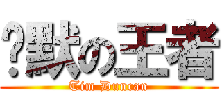 沉默の王者 (Tim Duncan)