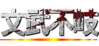 文武不岐 ()