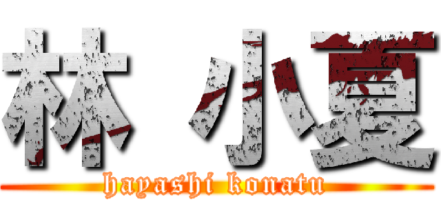 林 小夏 (hayashi konatu)