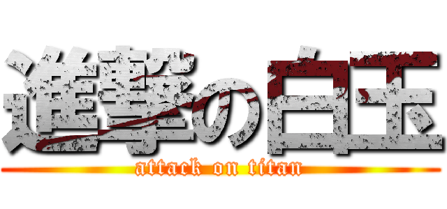 進撃の白玉 (attack on titan)