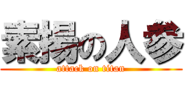 素揚の人参 (attack on titan)