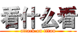 看什么看 (attack on titan)