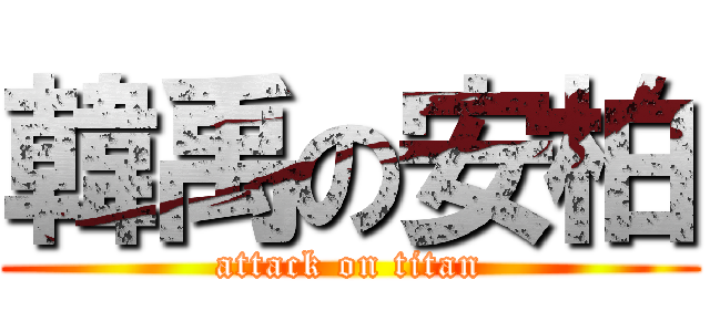 韓禹の安柏 (attack on titan)