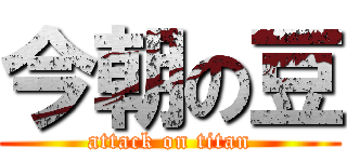 今朝の豆 (attack on titan)