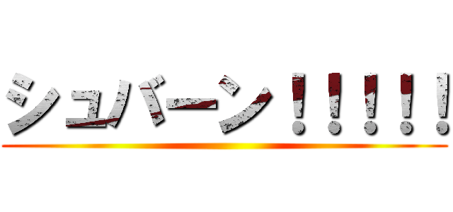 シュバーン！！！！！ ()