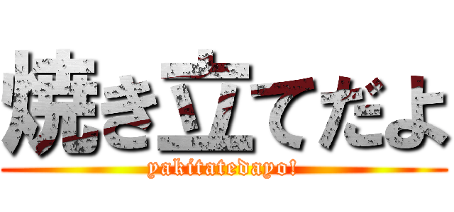 焼き立てだよ (yakitatedayo!)