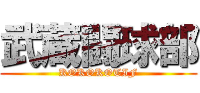 武蔵闘球部 (KOKOKOTIF)