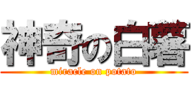 神奇の白薯 (miracle on potato)