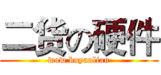 二货の硬件 (wow buyaolian)