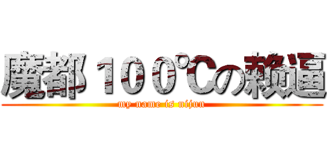 魔都１００℃の赖逼 (my name is nijun)