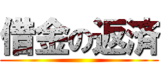 借金の返済 ()