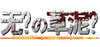 无敌の草泥马 (Invincible grass mud horse )