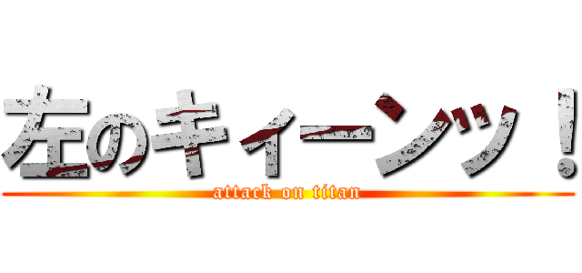左のキィーンッ！ (attack on titan)