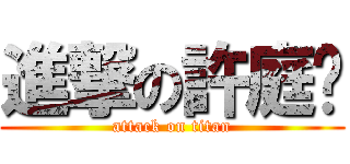 進撃の許庭瑄 (attack on titan)