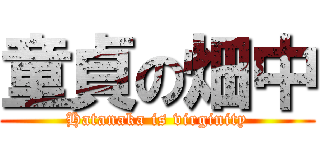 童貞の畑中 (Hatanaka is virginity)
