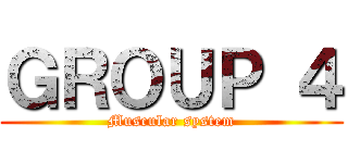 ＧＲＯＵＰ ４ (Muscular system)