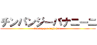 チンパンジーバナニーニ (One day you might have )