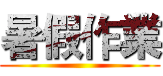 暑假作業 ()