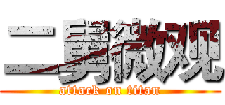 二舅微观 (attack on titan)