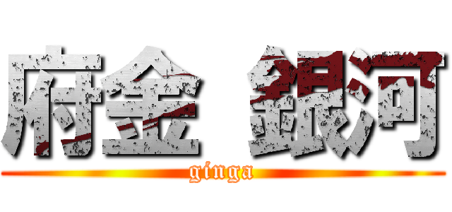 府金 銀河 (ginga)
