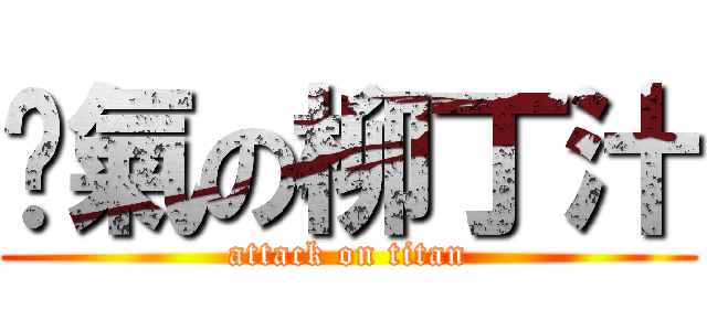 煞氣の柳丁汁 (attack on titan)