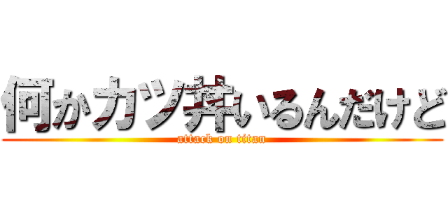 何かカツ丼いるんだけど (attack on titan)