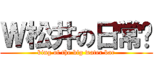Ｗ松井の日常吧 (king of the big water bar)