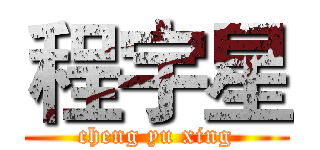 程宇星 (cheng yu xing)