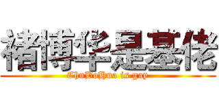 褚博华是基佬 (ChuBoHua is gay)