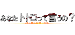 あなたトトロって言うの？ (Is it called you totoro?)