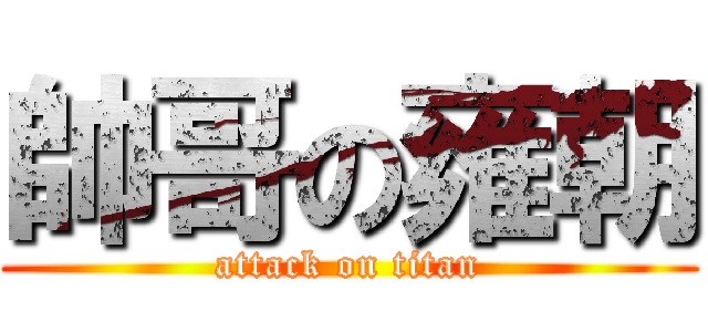 帥哥の雍朝 (attack on titan)